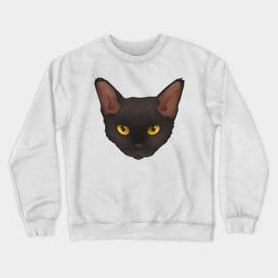 Devon Rex Black Crewneck Sweatshirt